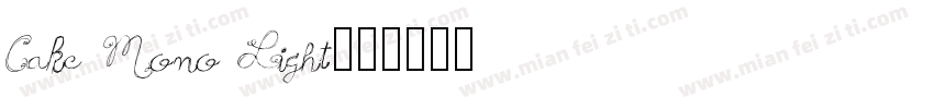 Cake Mono Light字体转换